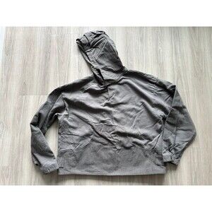 Liquid Lagoon Gray Canvas Hoodie size Medium‎
